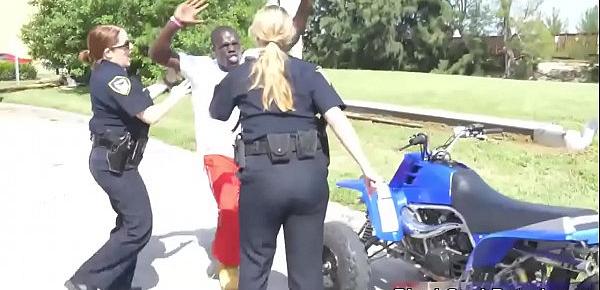 Arrested Black Dude Made To Fuck Horny White Female Cops